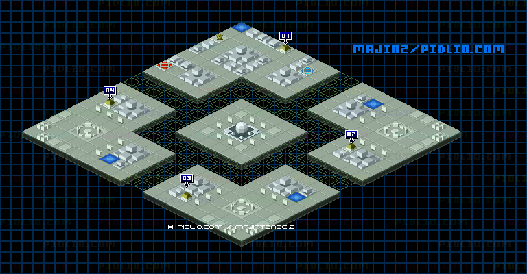 STAGE5-5：AHLABOTの設置物のマップ画像 ／ 魔神転生2 攻略 ─ pidlio.com